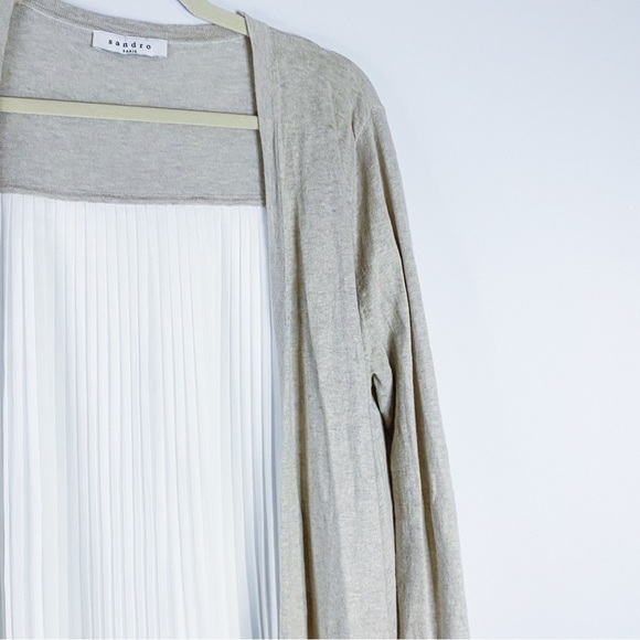 Sandro - Chiffon Back Cardigan - Picture 2 of 4